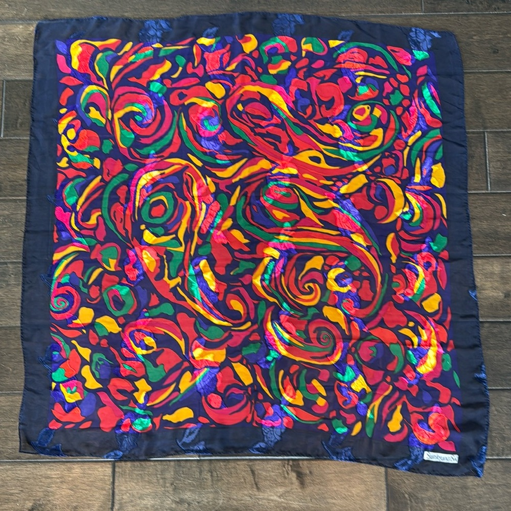 Sunkyung Sa Colorful Abstract Pattern Scarf